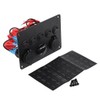 12-24V 5 Gang On/Off Toggle Switch Panel Dual USB Voltmeter