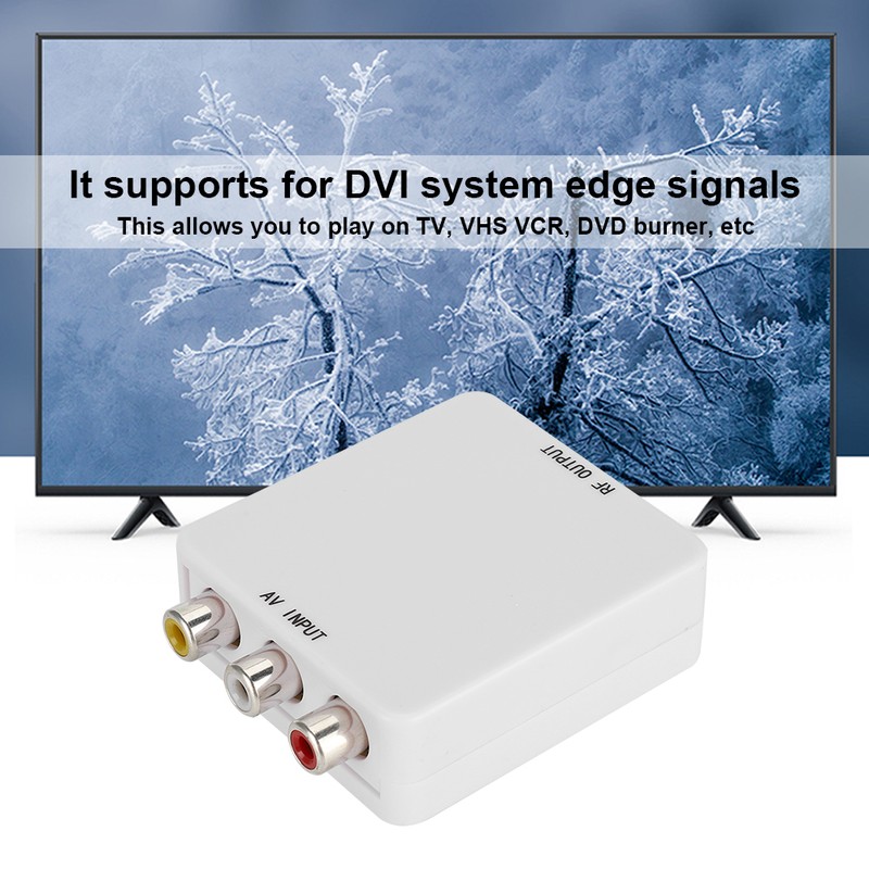 AV to RF Mini Video Converter Box Driver Free Adapter