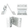 ITROLLE 2PCS Galvanized Garage Door Roller Garage Door Adjustable Top