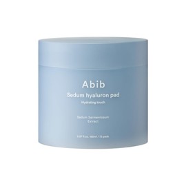 Abib Sedum Hyaluron Pad Hydrating Touch (75 Pads) I Hyaluronic Acid, Hydrating and Improving Skin Texture, Mild Exfoliation