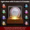 Baseball Display Case with Led Light, Rechargeable Acrylic Baseball Case