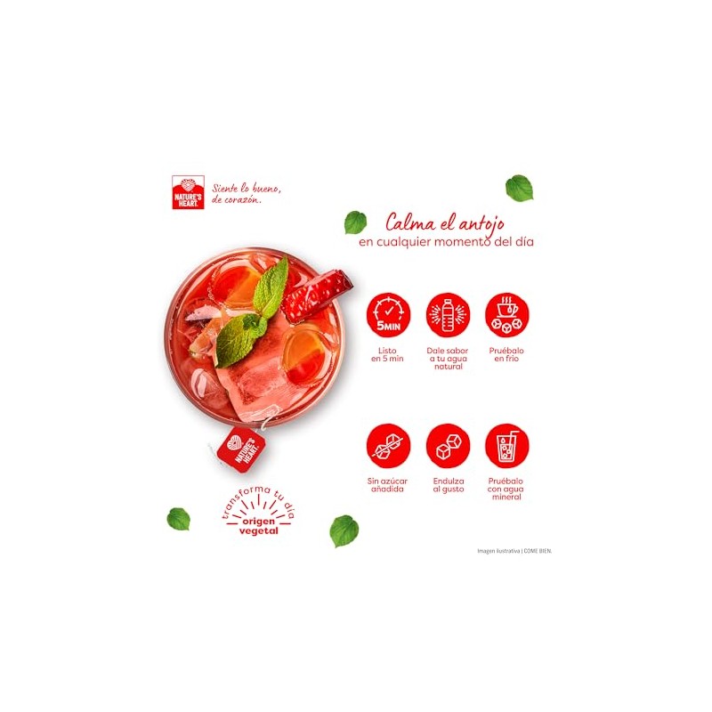 Nature Heart Frutos Rojo Caja Sobres Gramos