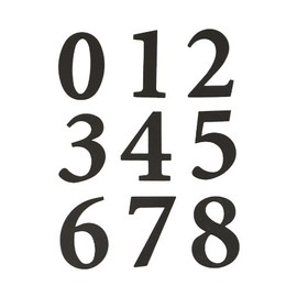 Hy-Ko Packaged Numbers & Letters, DIY Address Number Stickers for Deliveries and Navigation, Self-Adhesive House Decals for Siding, Door, Mailboxes