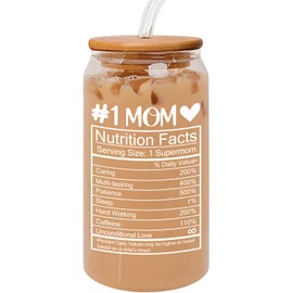 MAMAGIFTREE Gifts for Mom - Mom Birthday Gifts, Mothers Day Gifts for Mom, Mom Gifts from Daughter Son, 16 Oz Mom drinking glass