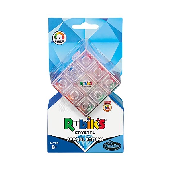 Thinkfun 76473 ThinkFun-76473-Rubik's Crystal-The Transparent Rubik's Cube, A Collector's Item and Thinking Game for Adults and Children from 8 Years