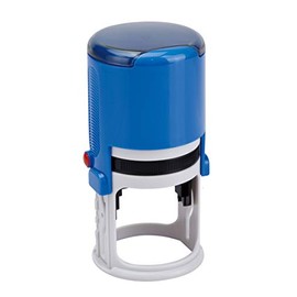 Round Notary Stamp for State of South Carolina | Self Inking Unit - Shiny Printer R-542 with Unique Body (Blue)