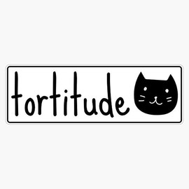 Tortie Cat Tortitude Waterproof Vinyl Window Bumper Sticker Decal 5"