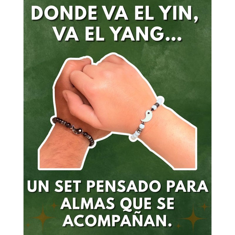 Pulsera energetica para atraer Amor, Energía y Armonía, Ajustable, de