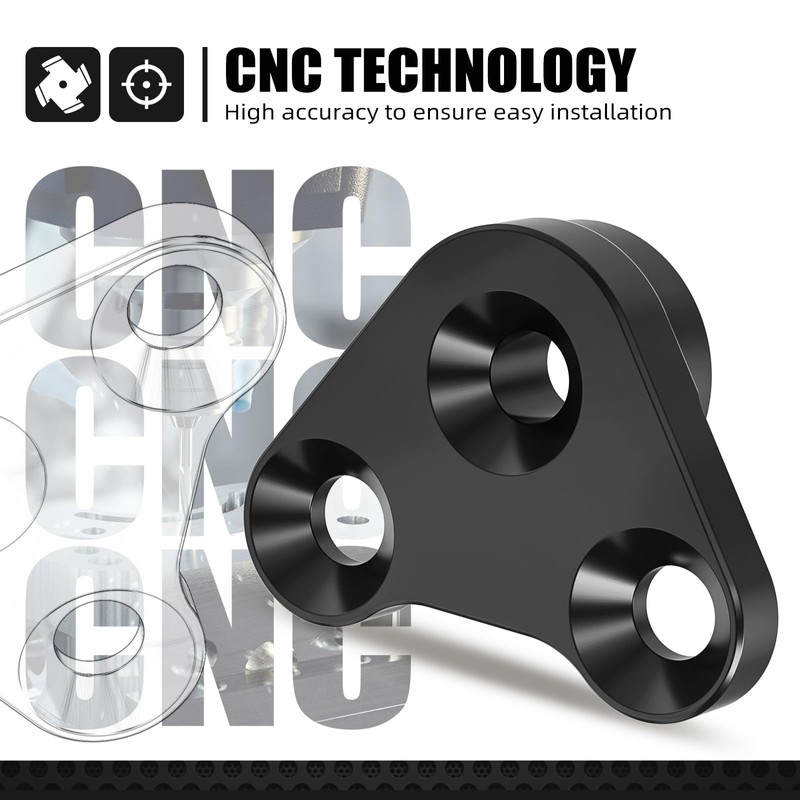 NICECNC Black Aluminum Exhaust Mount Bracket for Suzuki DRZ400S/DRZ400SM 2000-2024