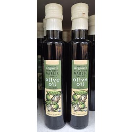 Trader Joe Spanish Organic Extra Virgin Garlic Flavored Olive Oil 8.5fl oz 250ml (2 Bottles)
