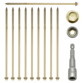 20, 200mm TIMBERFIX Plus HEX Head Sleeper Screws TIMBERLOK DECKING Landscape