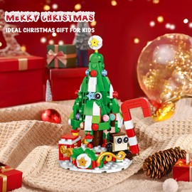 Dekoresyon Advent Calendar 2024 for Kids, 604-Piece Christmas Building Block Set, 24 Days of Daily Surprises, Countdown Gift Box, Christmas Tree/Train/Reindeer Blocks, Christmas Gift for Boys/Girls