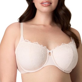 Playtex Women's Balconette Underwire Bra, Plus-Size Bras Available, Full Coverage, Convertible Straps, Lace, 4800
