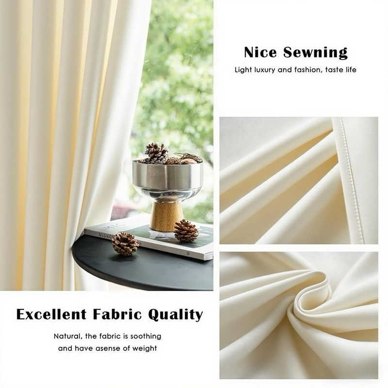 Tiadkh Home Decor Blackout Extra Long Curtains，192" Long Grommet High