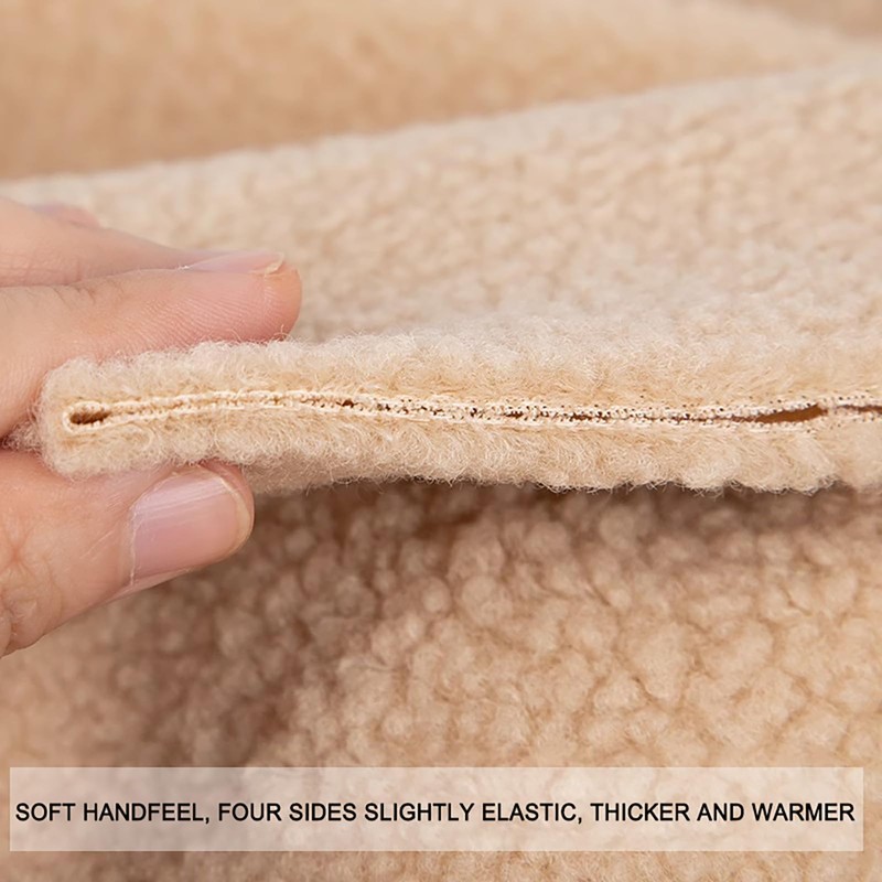 Sherpa Fleece Fabric Plush Faux Fur Fabric Lambskin Thermal Lined