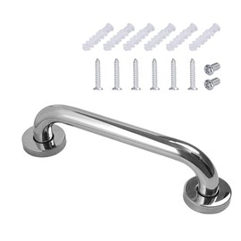 Grab Rail Stainless Steel Non-Slip Shower Safety Handles 25 cm Wall Mounted Bath Wall Handle