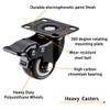 4 Pcs 40mm Heavy Duty Swivel Castors 360 Degree Silent