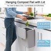 Tiyafuro 2.4 Gallon Kitchen Compost Bin for Counter Top or