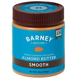 BARNEY Almond Butter, Smooth, Paleo Friendly, KETO, Non-GMO, Skin-Free, 10 Ounce