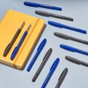 Helix Oxford Curve Ballpoint Pens (x10 Pack Blue Ink) with