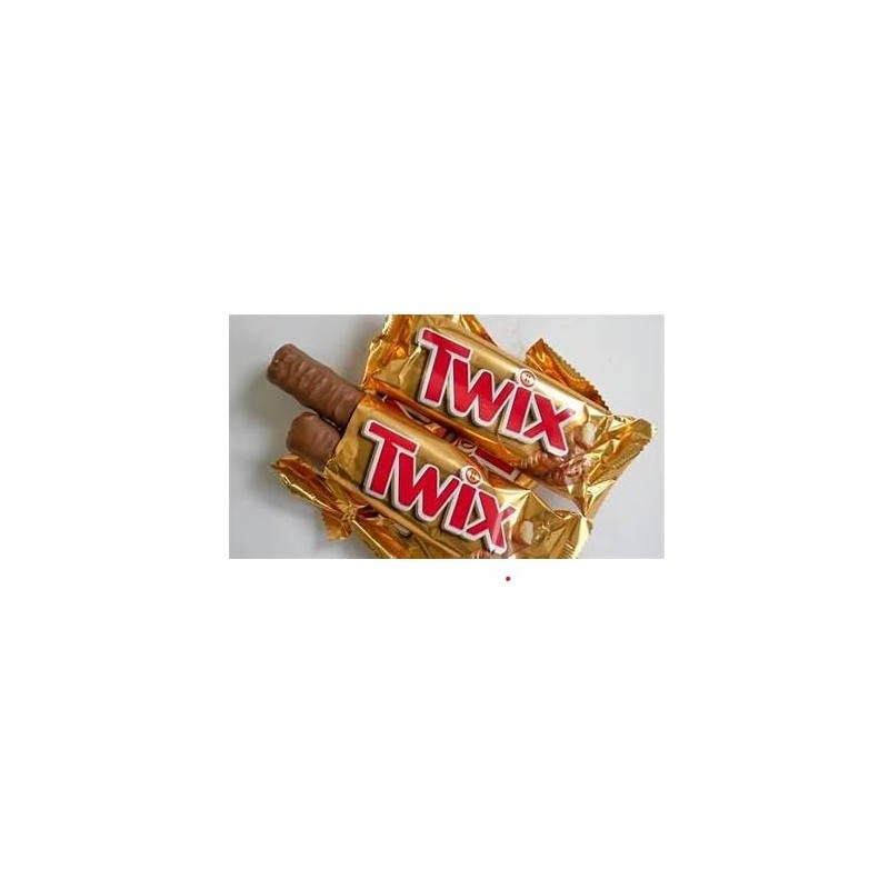 TWIX, Caramel Cookie Chocolate Candy Bar, Full Size Bar, 50g