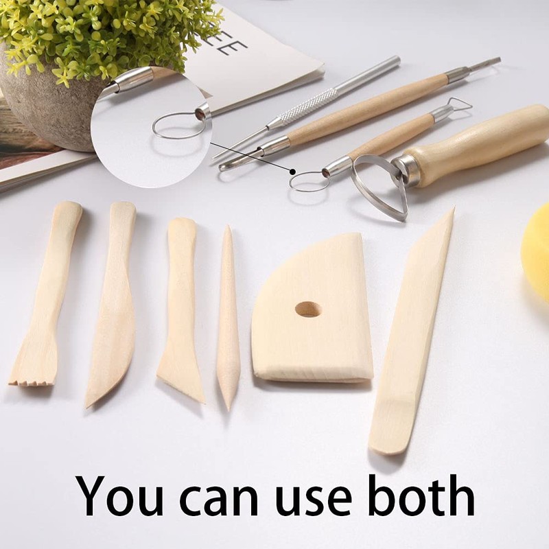 Nuts OT nuts Clay Tools 13 Pcs Pottery Tools Kit