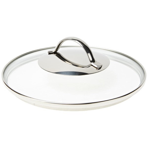 WMF Pan Lid 20 cm, Glass Lid with Round Metal Handle, Lid for Pots and Pans, Heat Resistant Glass, Dishwasher Safe