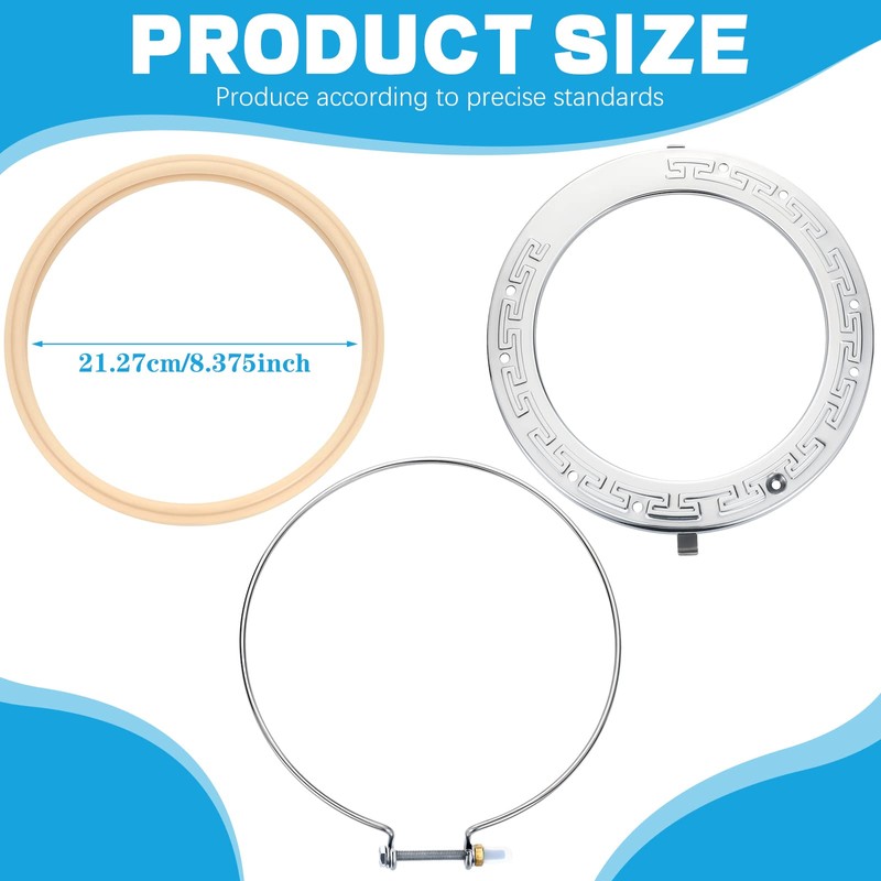 Therwen Pool Light Ring Replacement Pool Light Gasket Stainless Steel