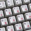 Russian - English New Non-Transparent Keyboard Decals Black OR White