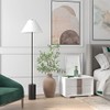 Somerset 64" Tall Floor Lamp with Fabric Shade in Blackened