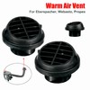 1Pack 42/60/75/90mm Warm Air Vent Outlet Car Auto Heater Ducting，Plastic