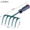 KADAX Rake, Small Rake with Handle, Leaf Rake Made of