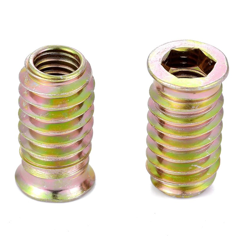Xrfoiniu 50 Pieces 5/16 Threaded Inserts for Wood Insert Nut