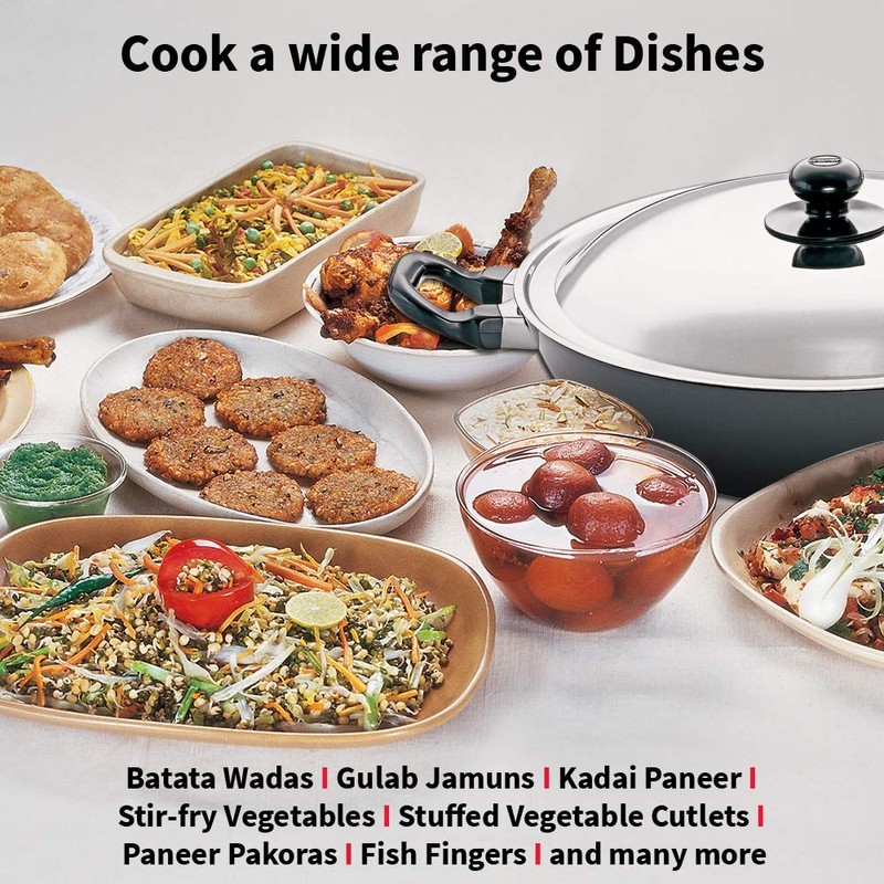 HAWKINS Futura Nonstick Kadhai 4 L, 30 cm, 3.25 mm