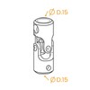 Geiger Universal Joint Knee Brace - Steel - Diameter 15