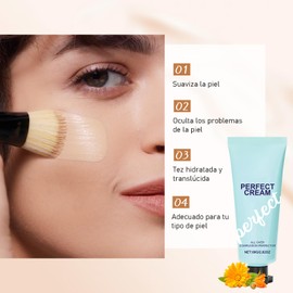 SINYI Concealing Foundation Perfecting Cream，Perfeccionador de cutis integral，Beauty Body Coverage Perfector，Maquillaje de larga duración，Cubre imperfecciones y opacidad, ilumina la piel de todo el cuerpo, es resistente al agua y al sudor