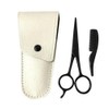 Beaupretty 3pcs Stainless Steel Beard Scissors Set Mustache Trimming Kit