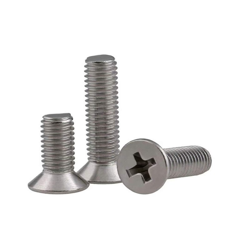 BOZONLI Phillips Countersunk Machine Screws Bolt Flat Head Stainless Steel