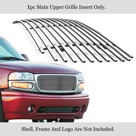 APS Premium Stainless Steel SS Chrome Billet Grille Grill Insert Compatible with GMC Sierra 1500 2500 1999 2000 & 01-02 3500 & 01-06 Yukon Main Upper N19-A40756G