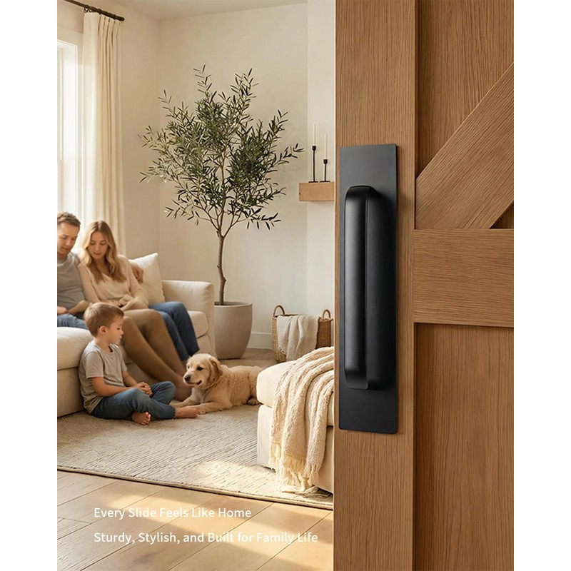 BaiNong 12" Heavy Duty Sliding Barn Door Handle and Pull,Double