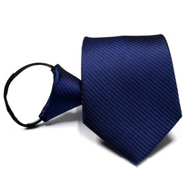 ZooooM ZM-MUSUNEKU Men's Necktie, Zipper, Chuck, No Tie, Q Type