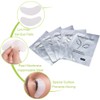 200Pcs/100Pairs White Eyelash Extension Gel Patches Kit, Lash Extension Lint
