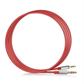 2.5mm to 3.5mm Male to Male Converter Super Slim Plug Gold Plated Stereo Aux Cable By WYVERN AUDIO (1.5m)