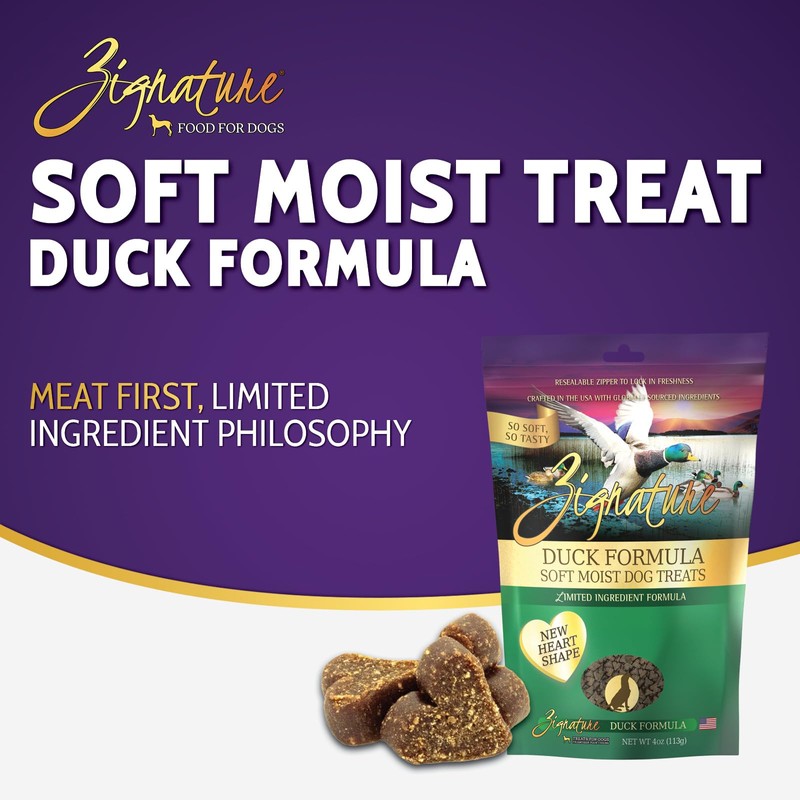 Zignature Duck Soft Moist Treats for Dogs