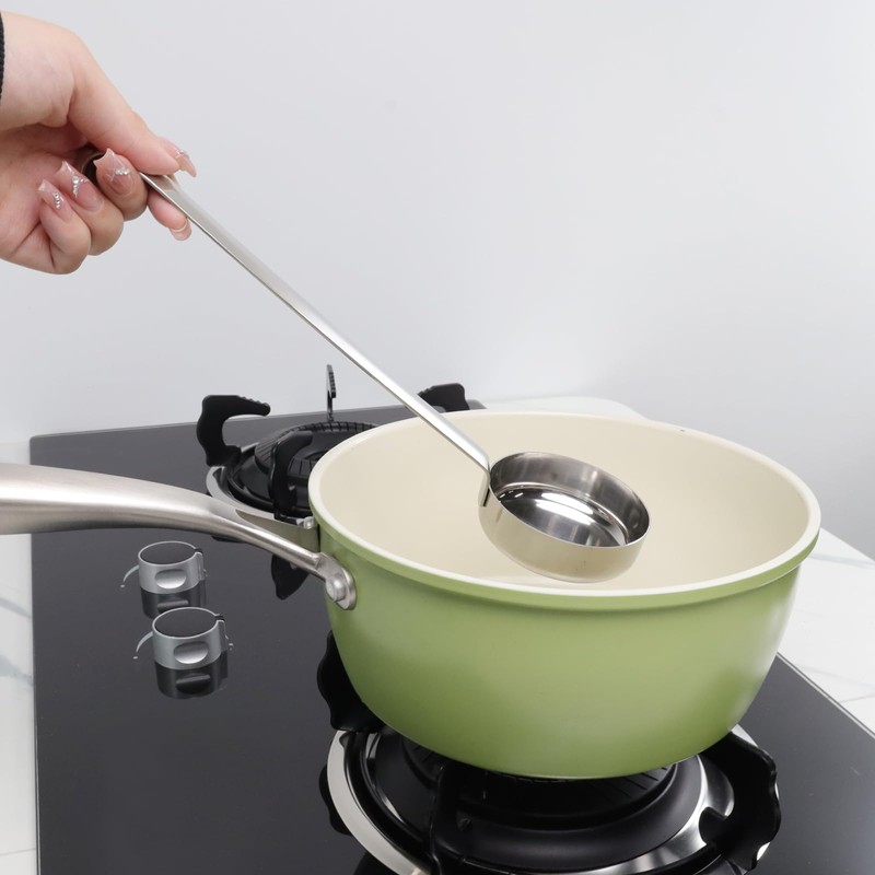 Tsnamay 10.55" Stainless steel 201 Pizza Sauce spoon Kitchen Ladles