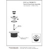 Westbrass D3324-62 1-1/2" NPSM Pull & Drain Bathtub Plug, Coarse