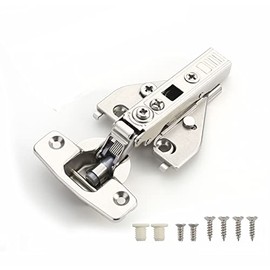 Furniware 2 Pack Face Frame Soft Close Hinges, 4D Adjustment Speed ​​Control, Soft Close Cabinet Hinges, Stainless Steel Concealed Cabinet Door Hinges for Kitchen Cabinets Hinges - 110 Degree