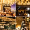 66ft 640 LED Icicle Christmas Lights Outdoor - 8 Modes