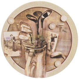 Thirstystone Stoneware Golf Treasures Coaster, Multicolor