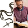 Fizzix Elegant Rosary Beads for Catholic Men – Smooth Wooden